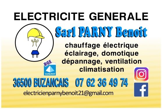 Logo SARL PARNY BENOIT electricien @ Buzançais